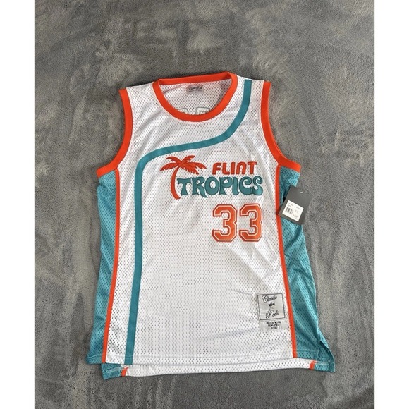 Classic Reels Other - Flint Tropics Jackie Moon Basketball Jersey #33 Semi-Pro Mens Size Large NWT New